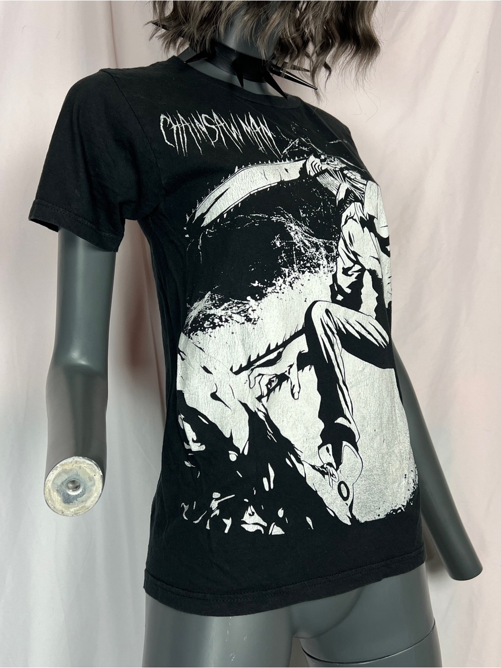 Black & White Chainsaw Man Jumbo Denji T-Shirt